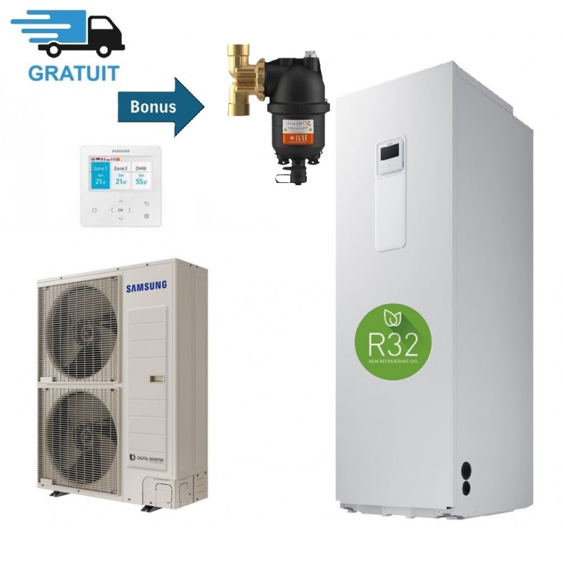 Pompa de caldura aer-apa SAMSUNG Monobloc ClimateHub - Boiler 260l - 16kW / 220V - R32