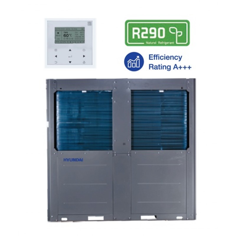 Pompa de caldura aer-apa HYUNDAI Monobloc - 70kW / 380V - R290 