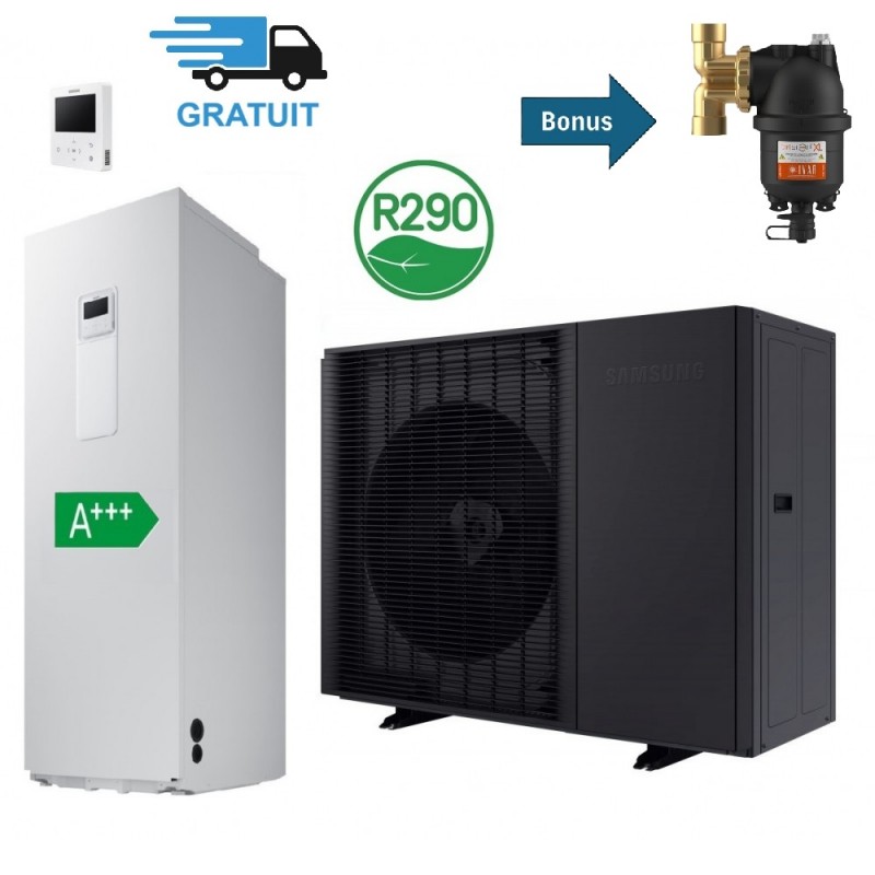 Pompa de caldura aer-apa SAMSUNG Monobloc ClimateHub - Boiler 260l - 12kW / 220V - R290